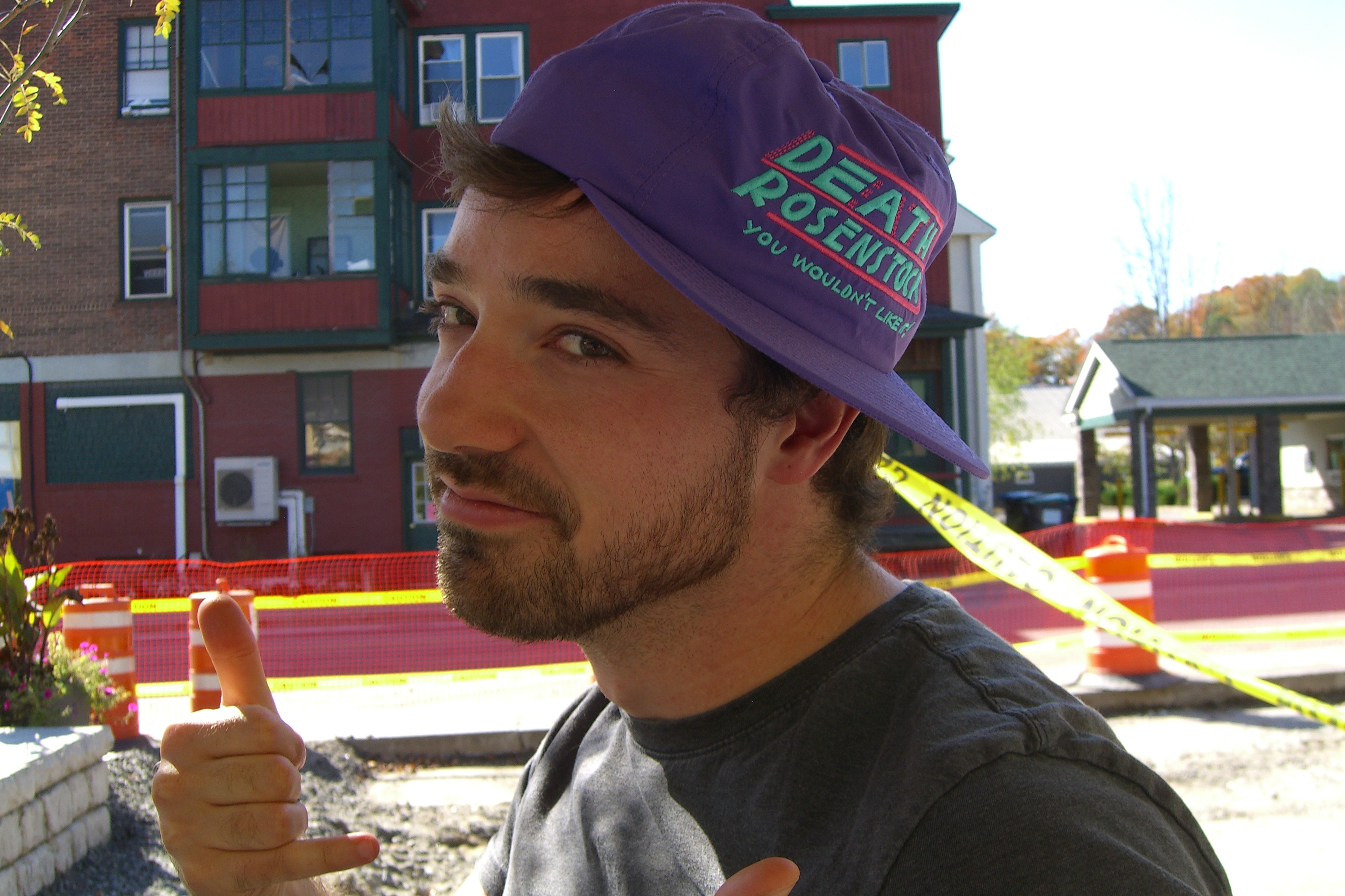 Thumbs up with cool hat